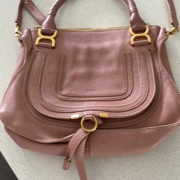 Grained leather Marcie Double Bag. - Picture 1 of 5